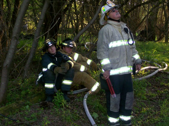 Hey Red, do you think he knows the fire won't start until he lights the flares?